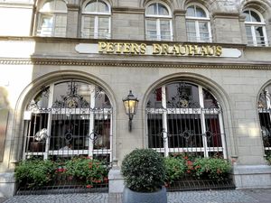 store front at Peters Brauhaus in Cologne