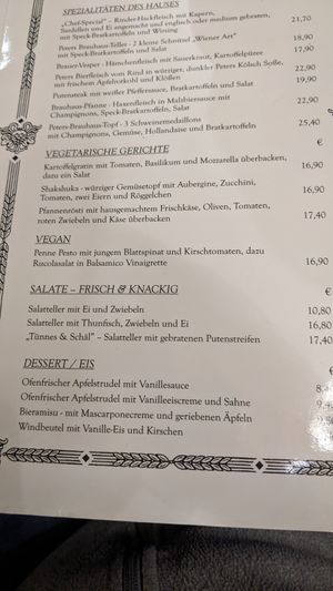  at Peters Brauhaus in Cologne