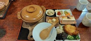 Vegan platter - pumpkin croquette was a highlight at Sawa in Osaka