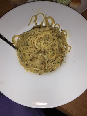 Vegan Cabonara  at Il Boccalino in Amsterdam