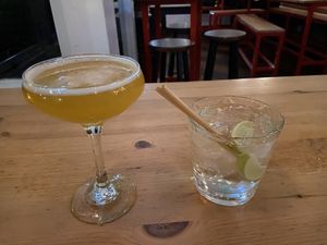 New England pornstar (sweet and a bit sour) and Mokum mule (strong and a bit bitter)  at Brouwerij Troost - De Pijp in Amsterdam