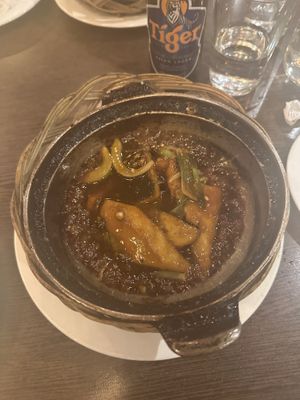 Vegan fish   at Sen Viet in London