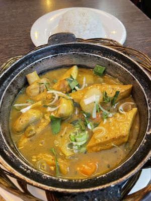 Tofu coconut curry.   at Sen Viet in London