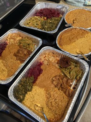 Ethiopian combos  at Teff N' Greens in Calgary