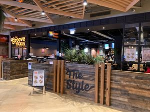 Outside at Groove Train in Greensborough