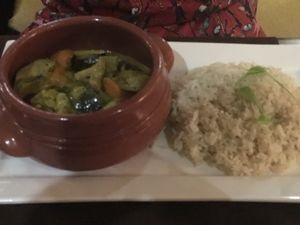 vegan curry and rice at Il-Mithna in Mellieha