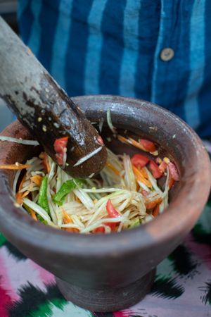 Papaya Salad at EasyLife Bungalow in Koh Lanta