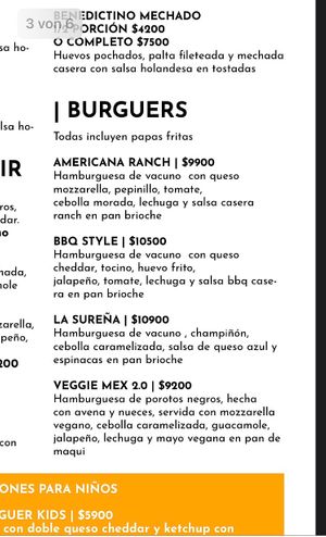 Menu (November 2023)  at Daruma in Puerto Montt