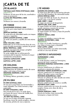 Menu (November 2023)  at Daruma in Puerto Montt