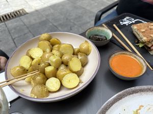 Papas con mojo  at La Teya in Pola De Siero