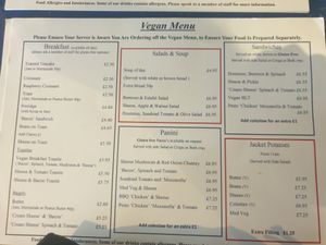 Good choice, and although not all vegan good food.  at Suzie's Cup of Joy in Cleethorpes