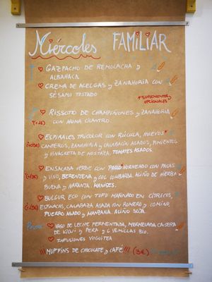 Carta at La Semilla in Tenerife