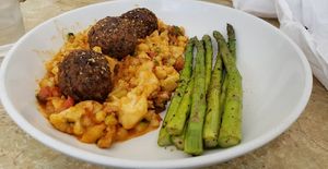 Beyond Meatballs "Mac" and Cheese at Silver Diner in Elkridge