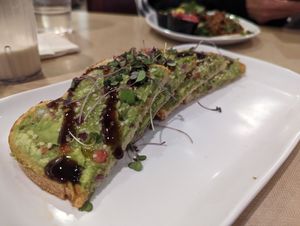 Avocado toast at Silver Diner in Elkridge