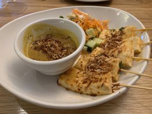 Tofu skewers  at Silver Diner in Elkridge