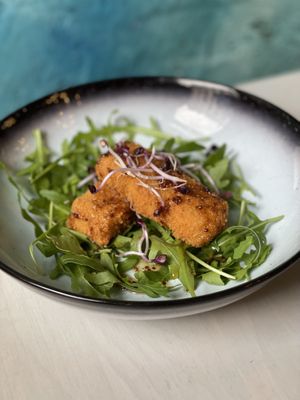 Vegan kaaskroketjes  at Epiphany's Kitchen in Ghent