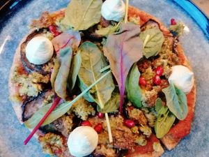 Arabian pizza at Epiphany's Kitchen in Ghent