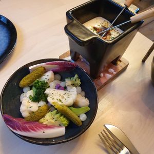 cheese fondu (appetizer) at Epiphany's Kitchen in Ghent