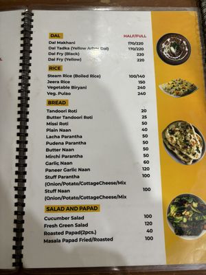 Menu   at Tadka4986 in New Delhi