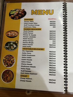 Menu   at Tadka4986 in New Delhi
