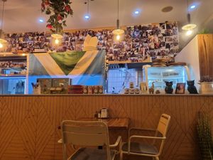 Indoor area at Hummus Bar in Haifa