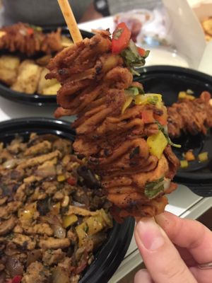 Skewer at Hummus Bar in Haifa