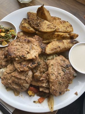 Steak  at Hummus Bar in Haifa