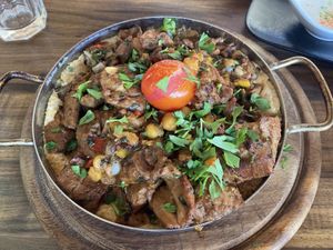 Asado “meat"  at Hummus Bar in Haifa