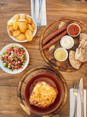   at Hummus Bar in Haifa