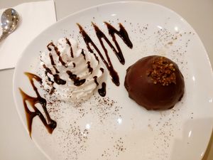 Ferraro dome at Hummus Bar in Haifa