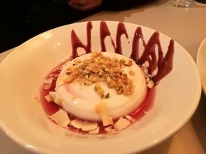 malabi at Hummus Bar in Haifa