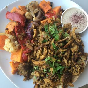 Jerusalem mix  at Hummus Bar in Haifa