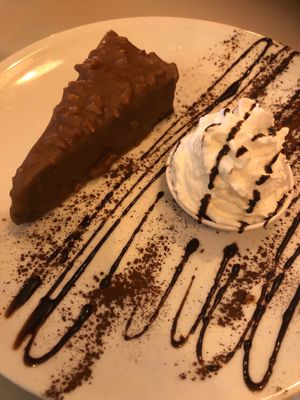 The best cake ever at Hummus Bar in Haifa