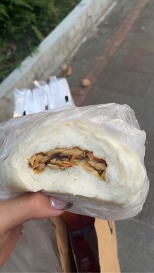 Mushroom and bamboo  at Liu Jin Vegetarian Buns in Taipei