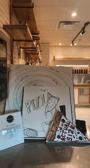 u can get a normal pizza or a monster pizza or monster pizza slice  at Lazy Moon Pizza - Colonial Dr in Orlando