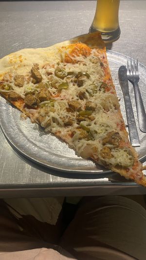 Tempeh is a great topping!  at Lazy Moon Pizza - Colonial Dr in Orlando