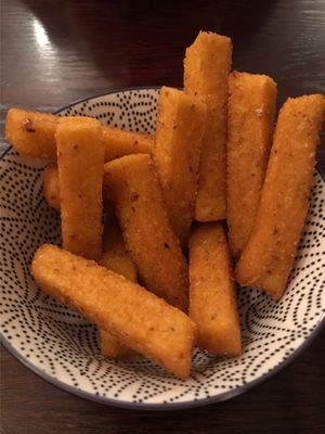 Polenta fries at Spagalimis - Central in Christchurch