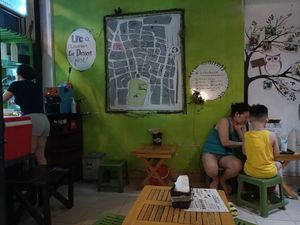 Inside the shop at Little Bowl in Hanoi