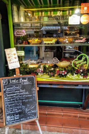 Front of store at Little Bowl in Hanoi
