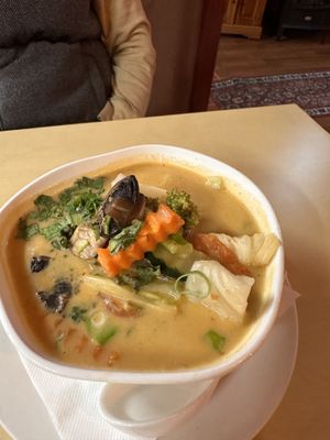 Tom Kha soup - delicious   at Thai Thani in Tauranga