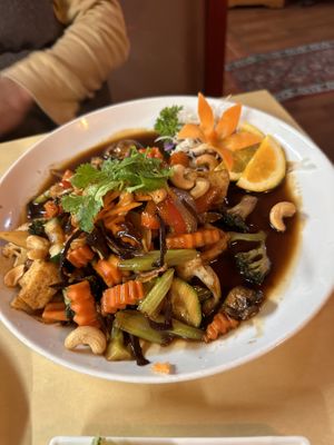 Ginger Stir Fry - great!  at Thai Thani in Tauranga