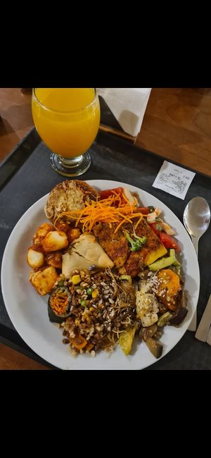 buffet at Govinda - Godoy Cruz in Mendoza