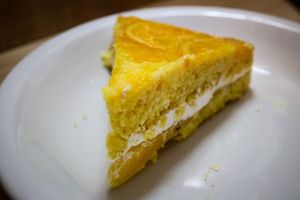 vegan orange cake at Govinda - Godoy Cruz in Mendoza