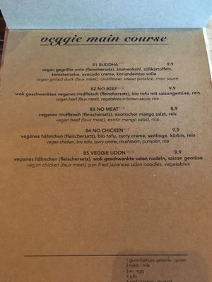 Menu 2 at Gate 57 in Berlin