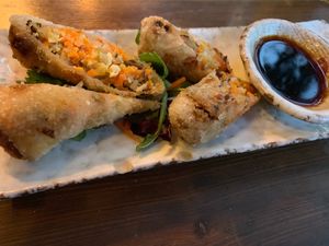 Spring rolls at Gate 57 in Berlin