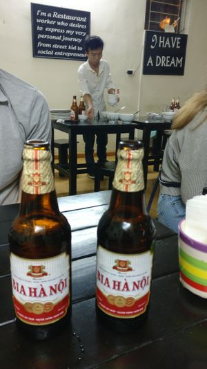 Beers & William's Sign at lus in Hanoi