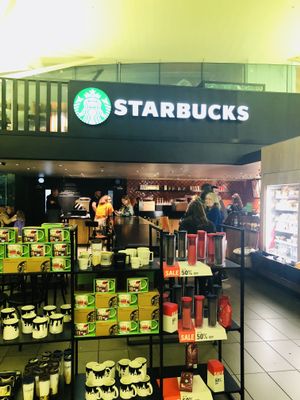 Interior  at Starbucks  in Cobham