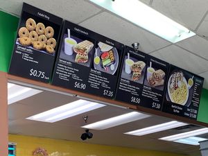 Menu - clearly marked vegan options and owners/workers understand vegan at Casa de Falafel in Glendale