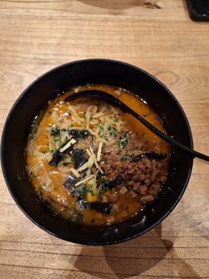 Tantan men Ramen with vegan minced meat at Negishi in Zug