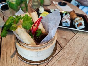 Spring rolls at Negishi in Zug